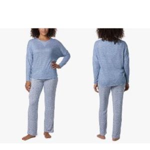 Muk Luks Women's Heathered Top &  Pants Pajama